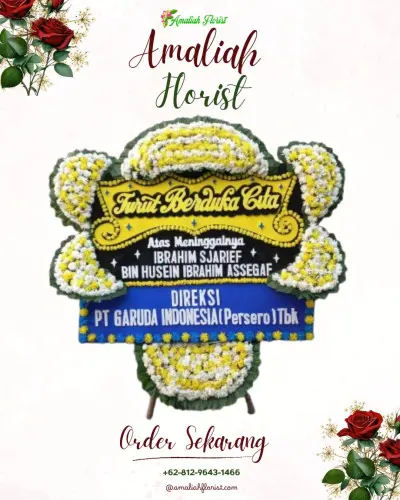 Papan Bunga Duka di Kebon Pedes
