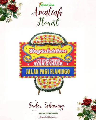 Bunga Papan Congratulation di Kebon Pedes